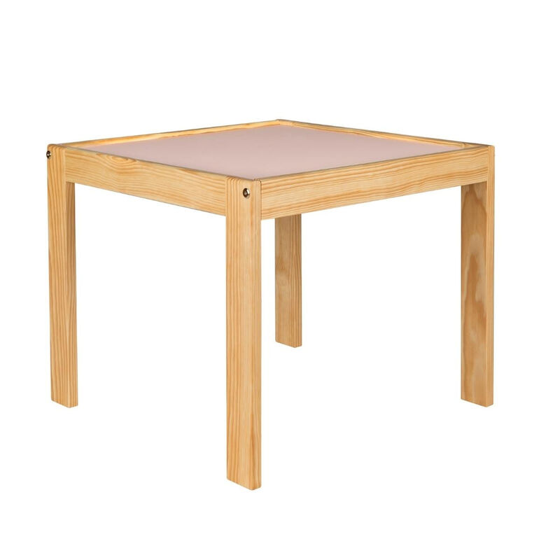 Mesa Infantil de Madera Estilo N&oacute;rdico-Rosa image number null