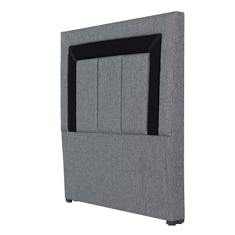 Cabecera King Size Dicasa Bora Gris-Negro image number null