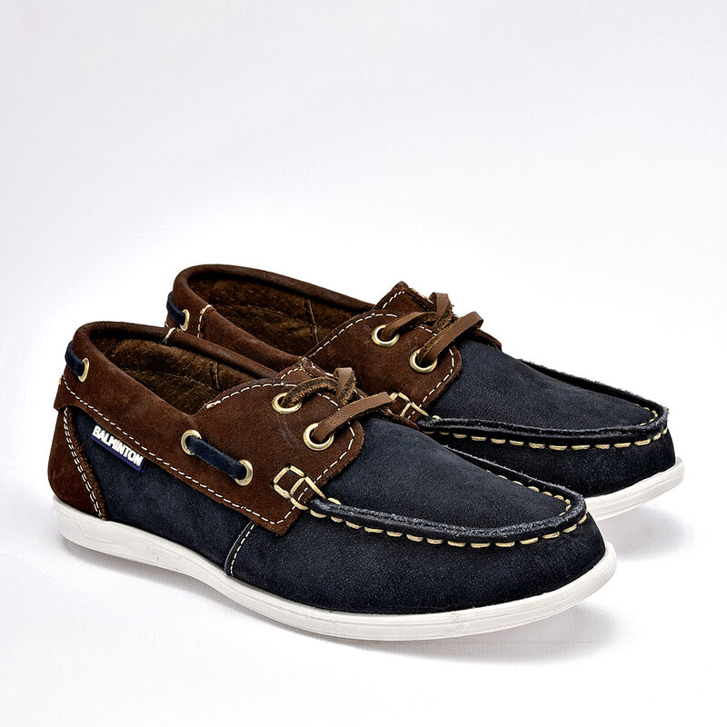 Balminton club zapato para ni&ntilde;o  marino caf&eacute; co... image number null
