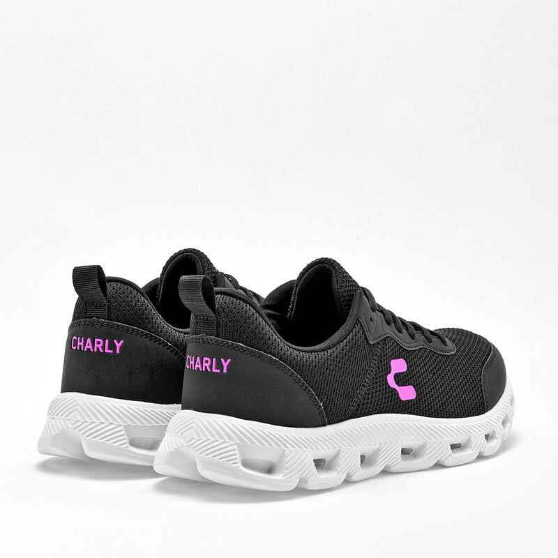 Charly Tenis urbano para mujer negro, walking image number null