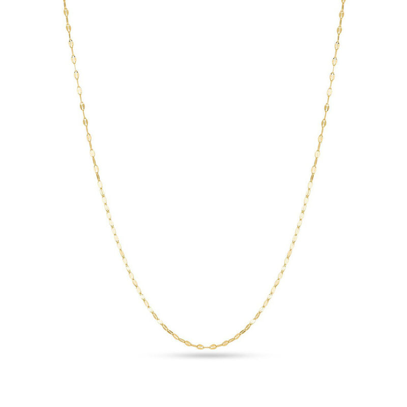Cadena De Oro Amarillo 14k Mirror Twisted (45cm... image number null