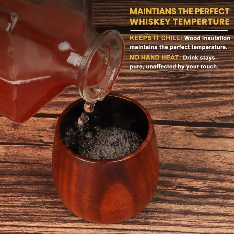 Vaso De Madera Para Whisky Bearskill, Vaso De B... image number null