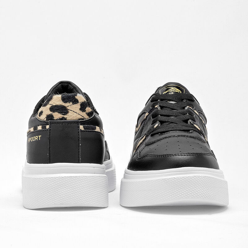 Apoort Tenis urbano para mujer negro beige image number null