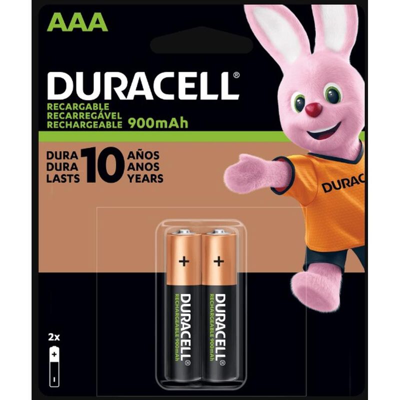 DURACELL RECARGABLE AAA CON 2 UNIDADES 900 MAH ... image number null