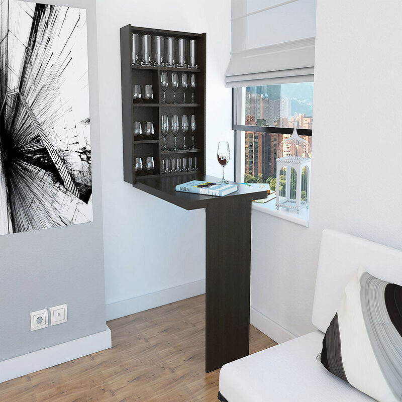 Mesa Bar Empotrable Vatta, Color Wengue image number null