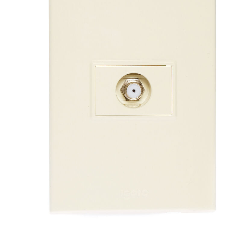 10 Pack Placa Armada con Toma Coaxial de T.V. d... image number null