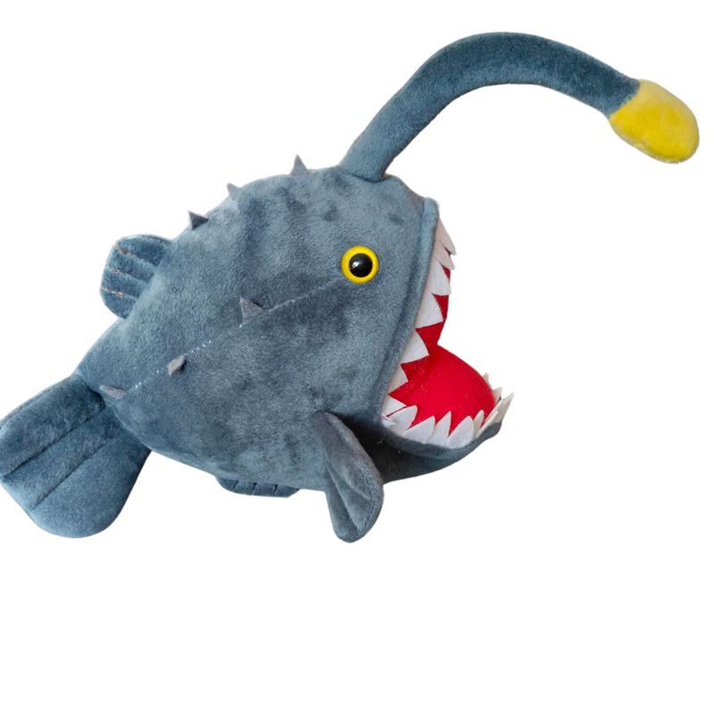 Peluche Pez Diablo Abisal para Ni&ntilde;os Extra Suav... image number null