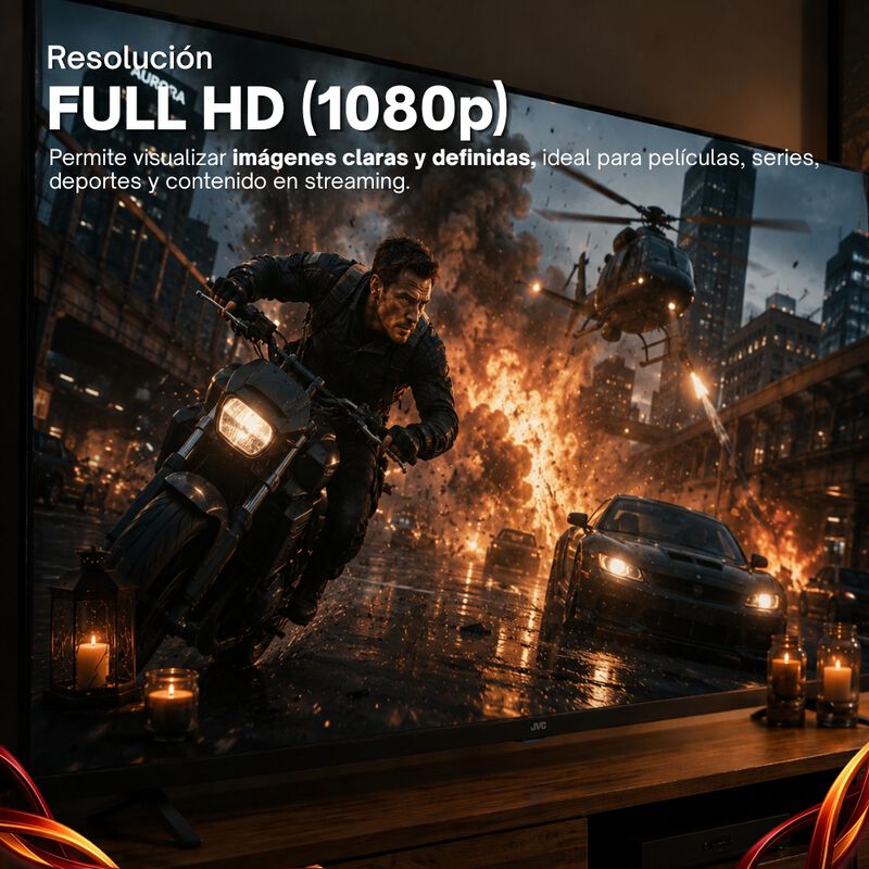 Jvc Pantalla Smart Tv 43 Pulgadas Full Hd Led F... image number null