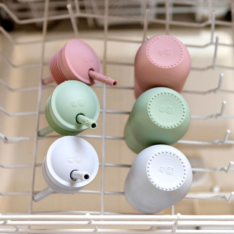 Ezpz Vaso Con Popote Happy Rosa Nordico image number null