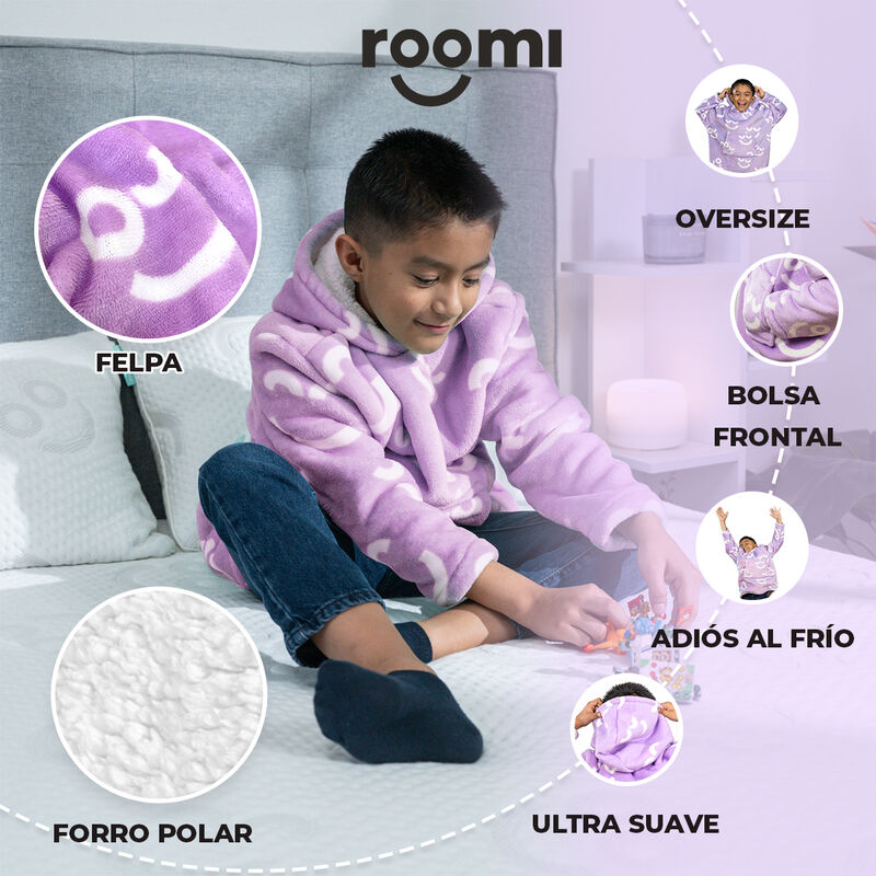 Pijama Infantil Unitalla Sudadera Cobija Roomi ... image number null