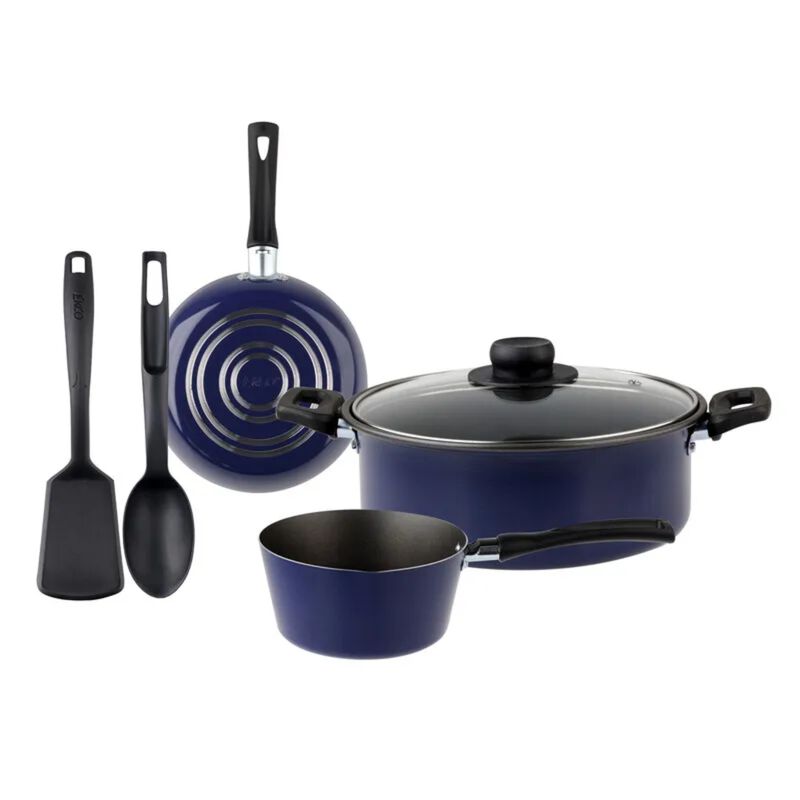 Bater&iacute;a  azul cl&aacute;sica 6 piezas marca ekco 18917... image number null