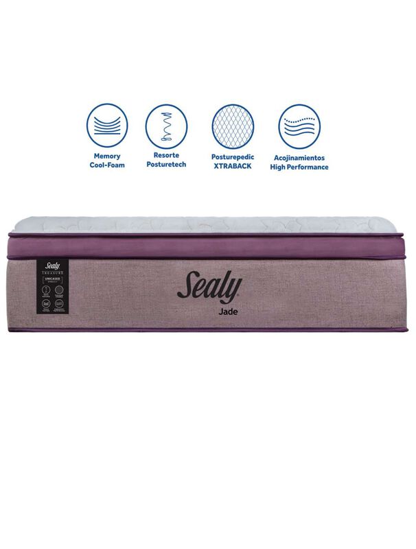Colch&oacute;n King Sealy Jade Premium Suave 36 cm image number null