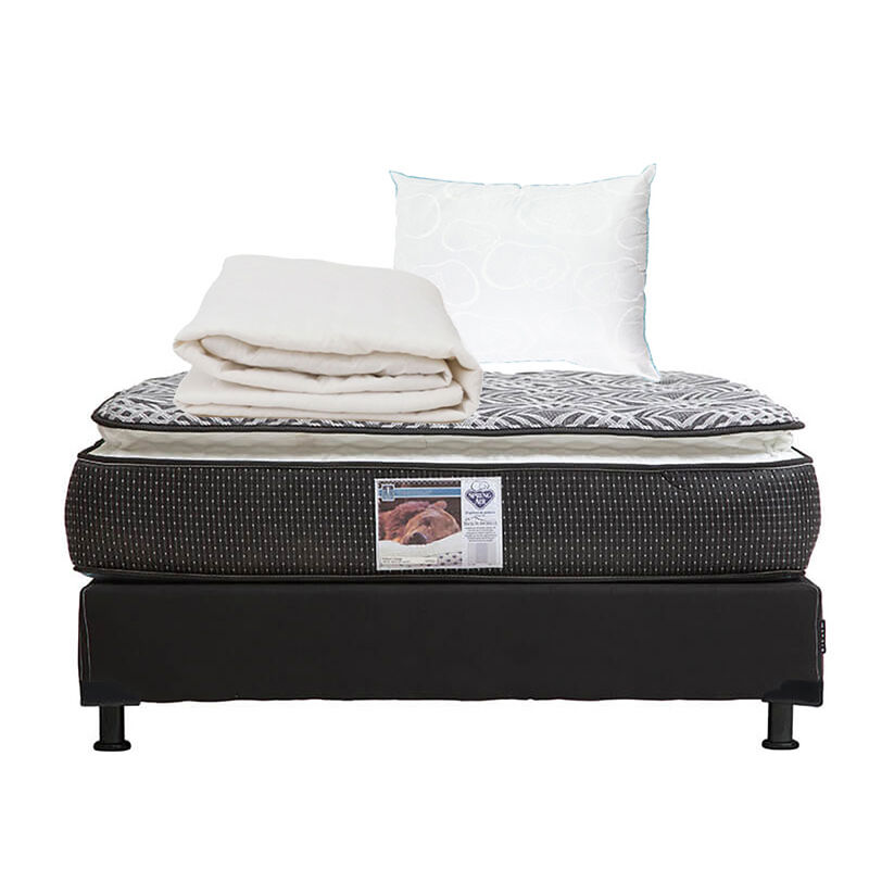 Colch&oacute;n Queen Size Spring Air Omega + Box Dicas... image number null