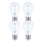 Paquete De 4 Focos A19 Filamento Led 6 W, Irc 90, Base E27, Luz De D&iacute;a, Atenuables