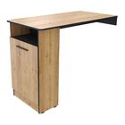 Barra LOG, Mesa Alta  Desayunador  con Espacio para Botellas/Vasos, Café