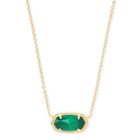 Collar Kendra Scott Elisa Con Dije De Esmeralda En Oro 14k