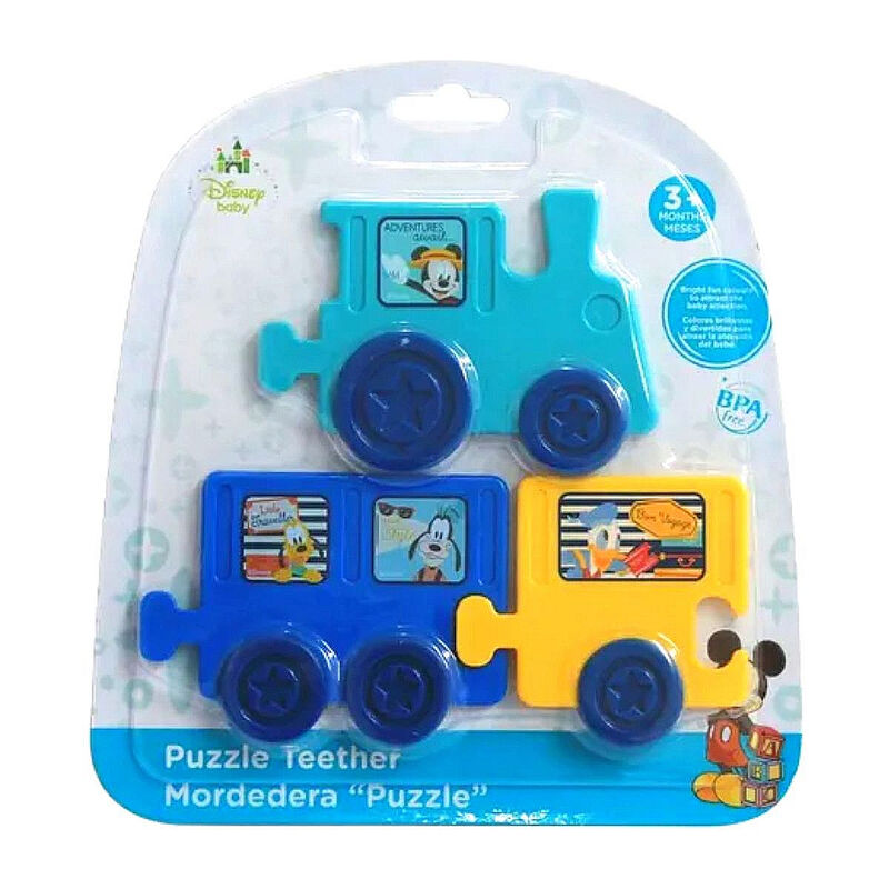 Mordedera Para Beb&eacute;s Disney Baby Tren Puzzle Mi... image number null