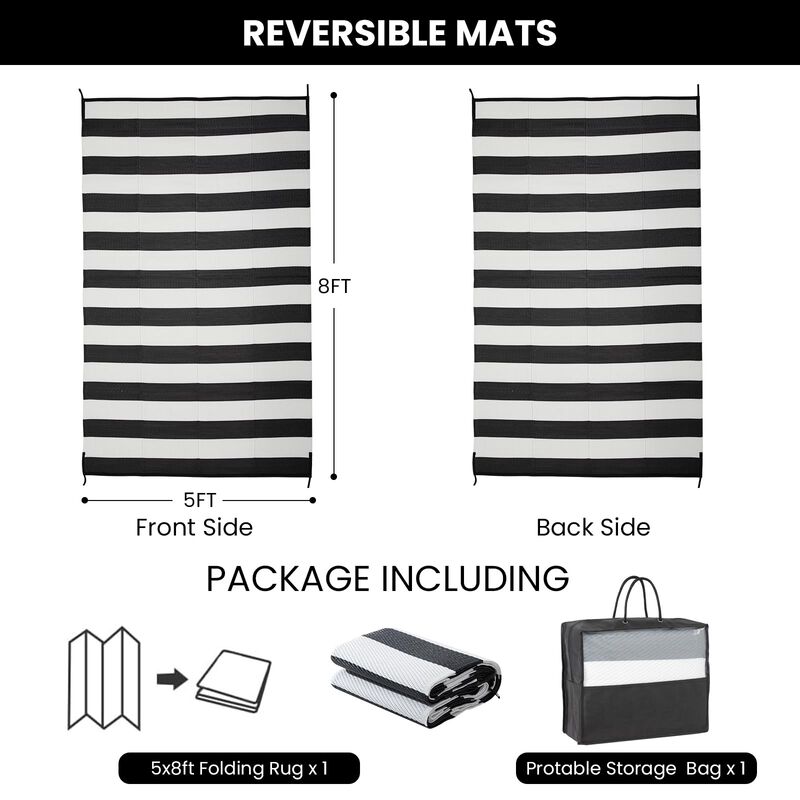 Alfombra De Exterior Stricklandhome Reversible ... image number null