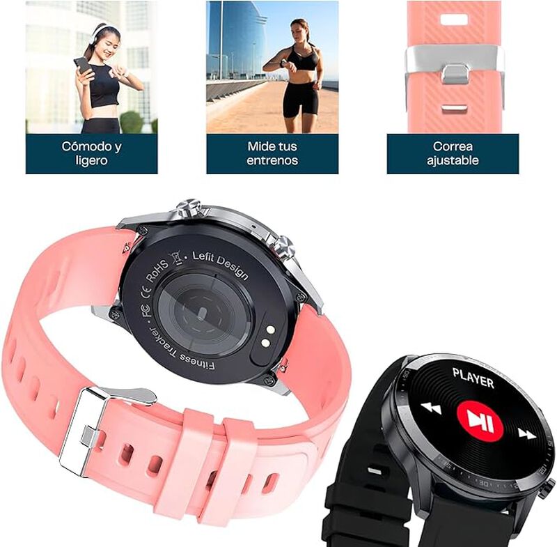 Smartwatch Mujer con Monitor de Actividad, Sue&ntilde;... image number null