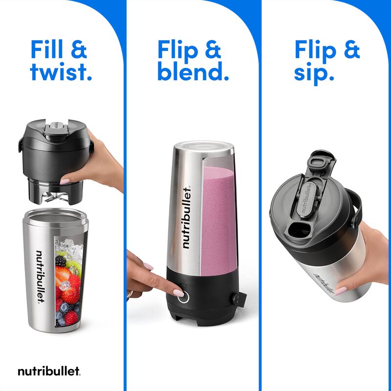 Licuadora Port&aacute;til Nutribullet Flip Nbpb50350ss... image number null