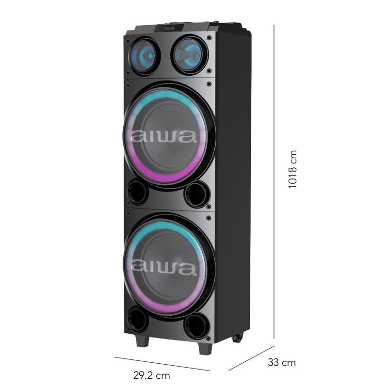 Bocina Karaoke Bluetooth Radio Fm Aiwa 50w X2 A... image number null