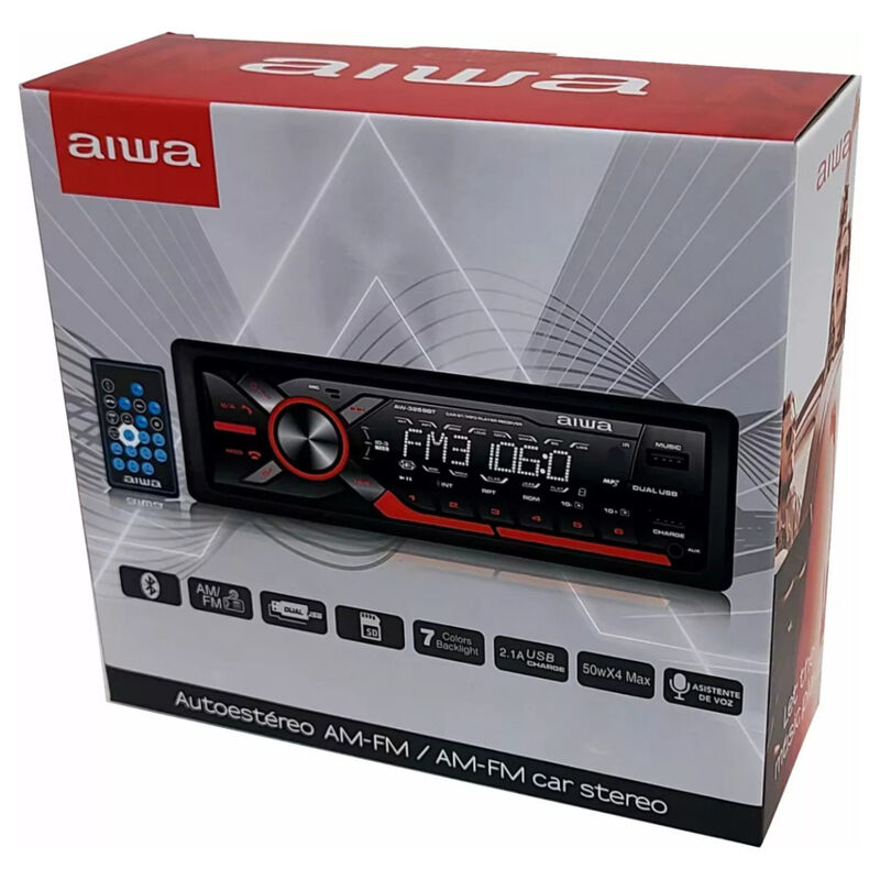 Autoestéreo Aiwa Aw-3269Bt Usb Bluetooth / Mp3 ... image number null