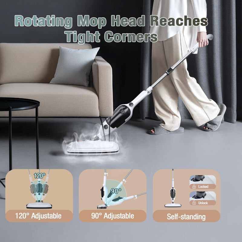 Potente Limpiador A Vapor Port&aacute;til Steam Mop Sp... image number null