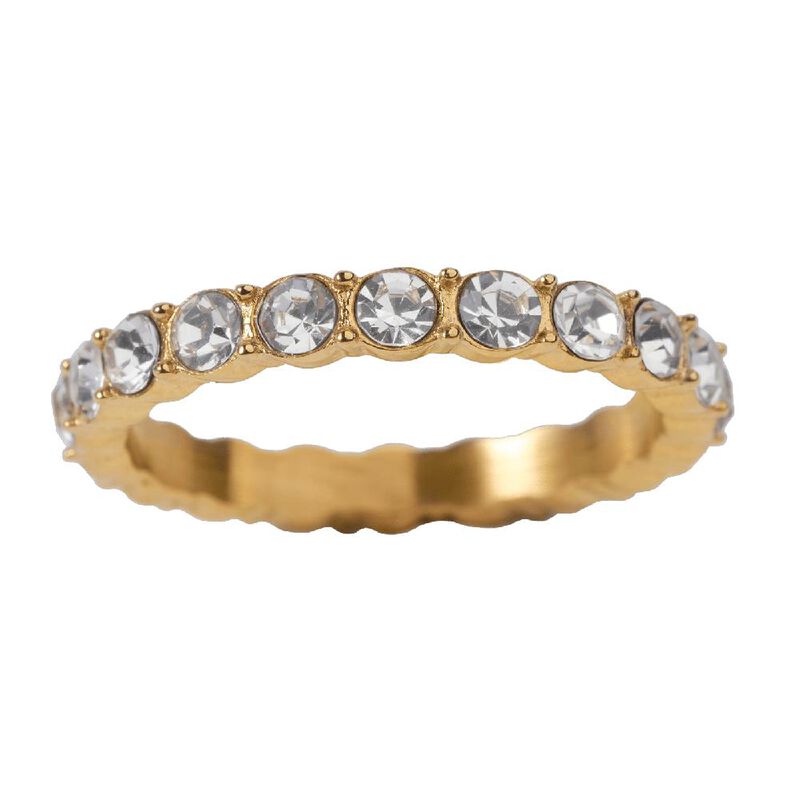 Anillo de Compromiso LuckyLy Iria Ba&ntilde;o Oro 18k ... image number null