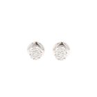 Broqueles Oro Blanco 14k C/ 15pts De Diamante