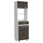 Modulo Microondas Eris Milan Y Blanco Virtual Muebles