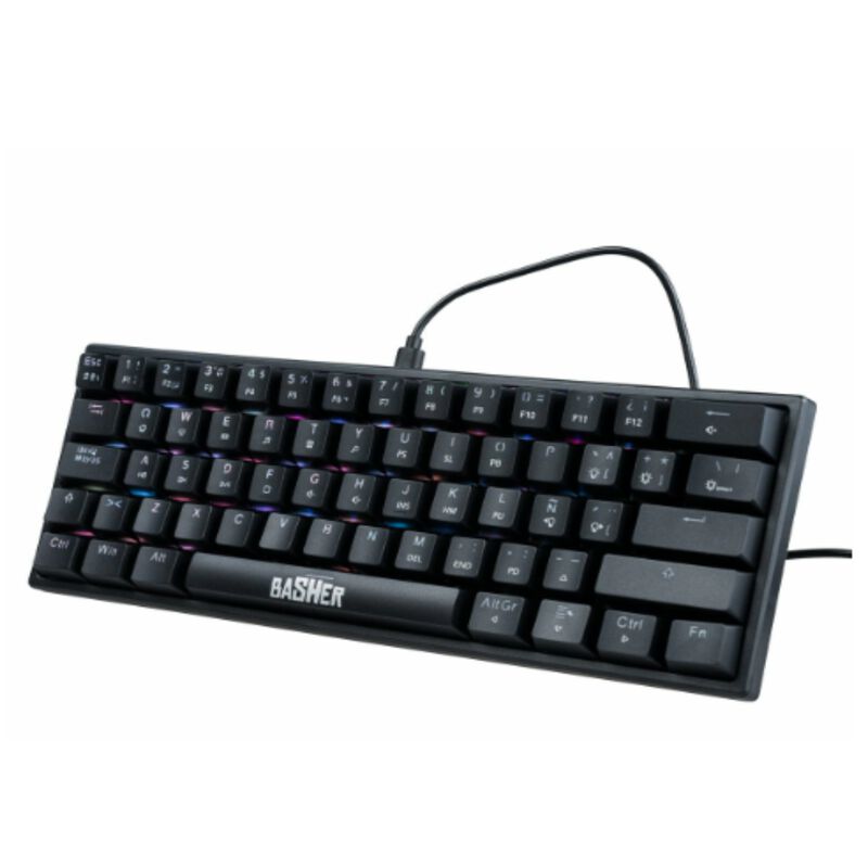 Teclado al&aacute;mbrico led rainbow gamer para PC/Mac image number null