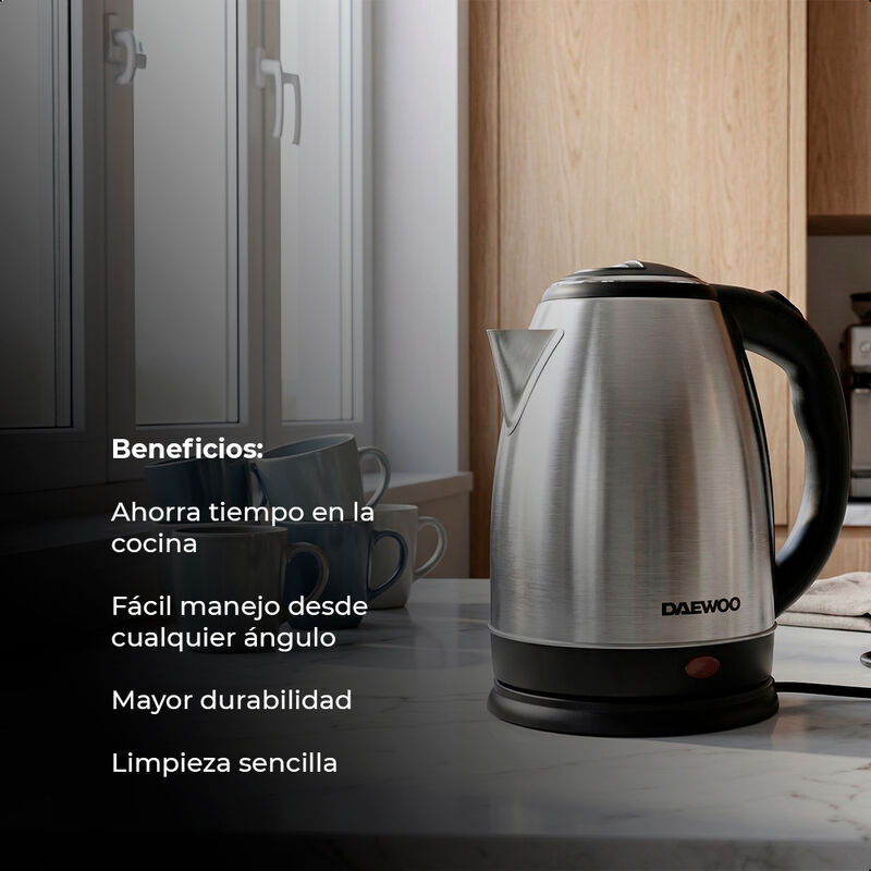 Tetera El&eacute;ctrica 1.8l Acero Inoxidable 360&deg; image number null
