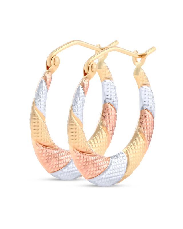 Arracadas De Oro Florentino 14k (18.3 Mm) image number null