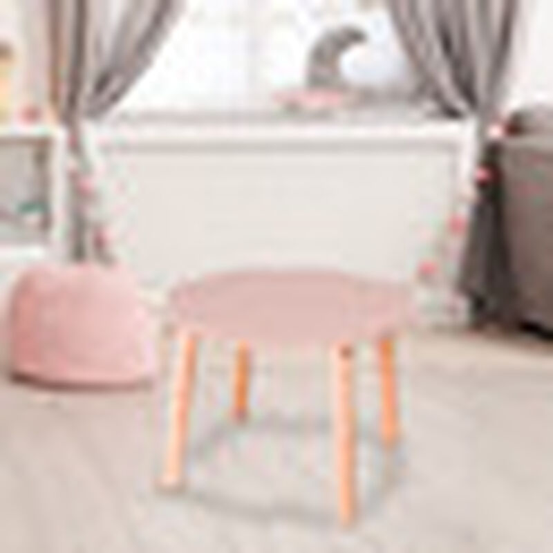Mesa de Madera Con Forma de Nube-Rosa image number null