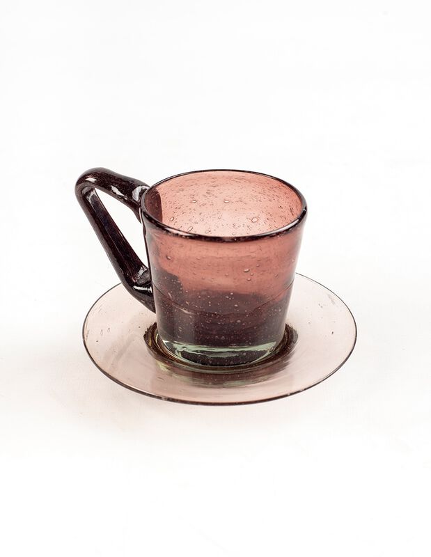 Tazas c/ Platos Set de 6 Tazas con Plato de Vid... image number null