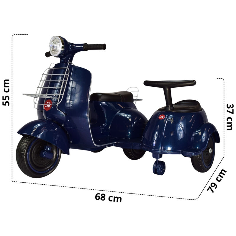 Motocicleta Montable Electrica Doble Asiento So... image number null