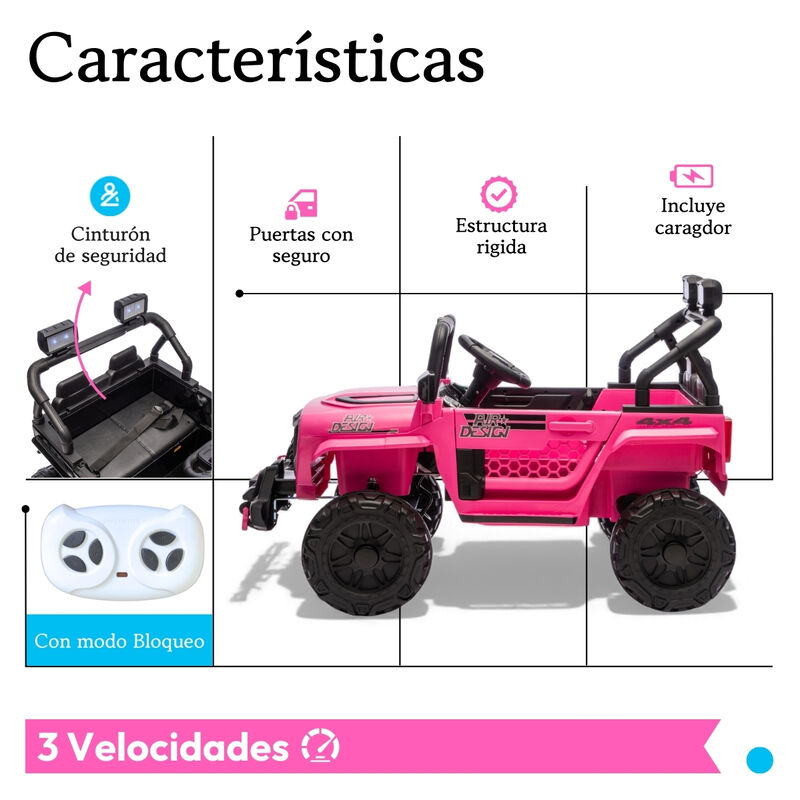 Carro Montable El&eacute;ctrico Nino Control Remoto Te... image number null