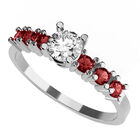 Anillo de Compromiso de 14K con Diamante de Laboratorio 0.20 CT F VS1 Talla 8 ORO BLANCO 14K &ndash; Amore Mio!