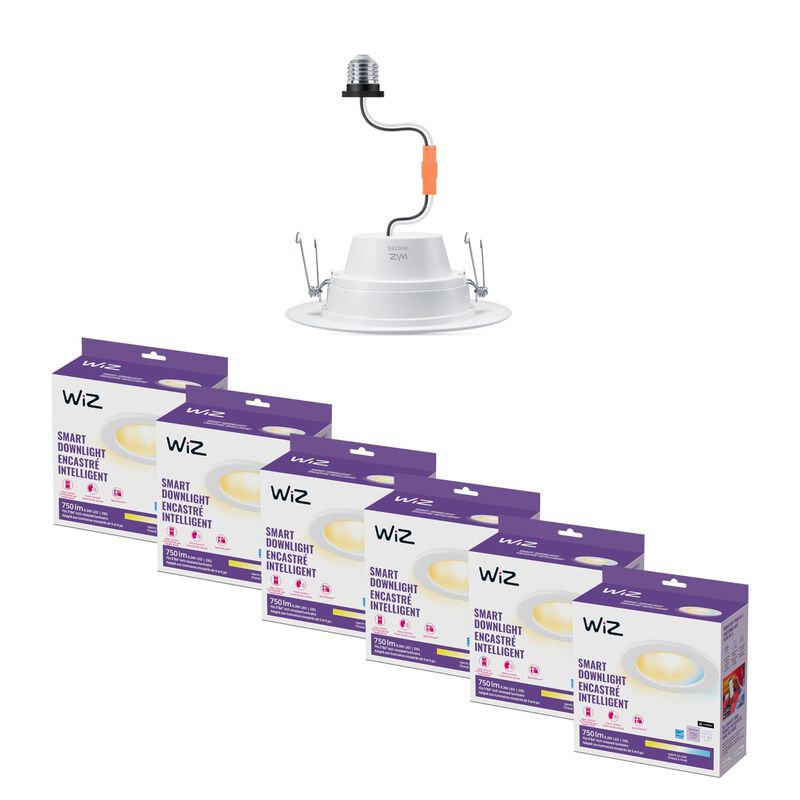 Downlight Wiz Connected Smart Retrofit, 6 Pulga... image number null