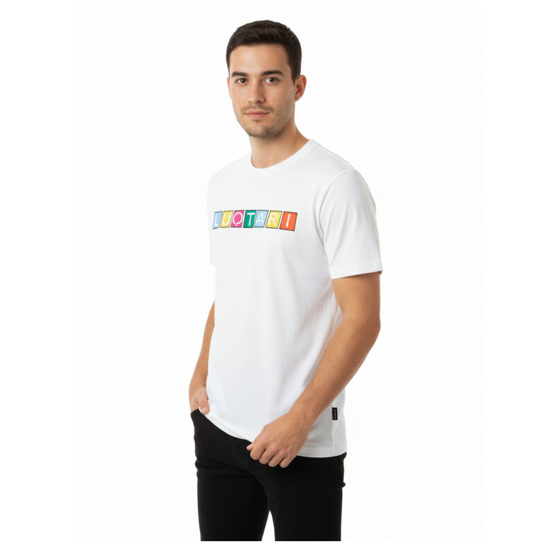 Playera Luqtari en color blanco con logo en let... image number null