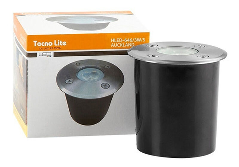 Lampara Empotrado Led Exterior Satinado 3w Luz ... image number null