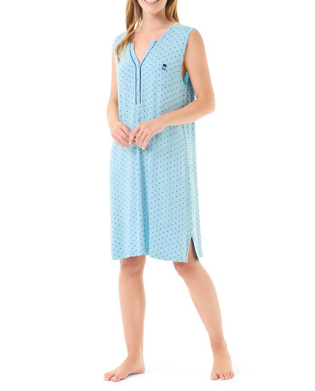 Camis&oacute;n Corto con Estampado de Corazones Turque... image number null