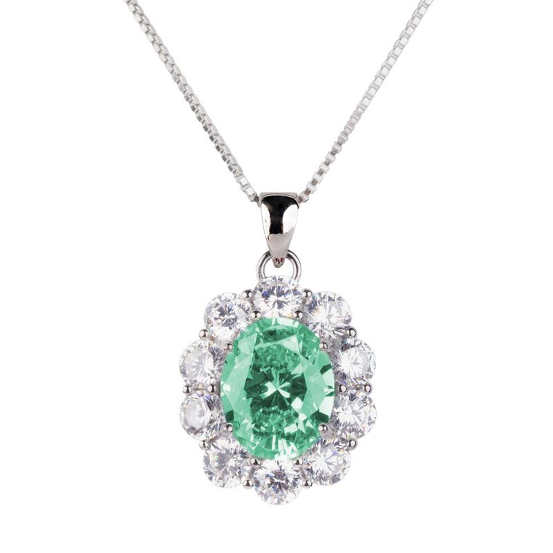 Collar Amia Luckyly Plata .925 Con Zirconia C&uacute;b... image number null