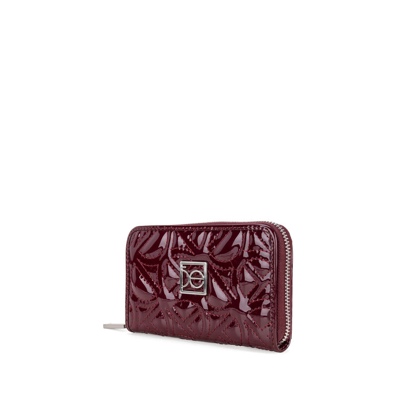 Cartera Mediana Cierre Sencillo Charol Con Bord... image number null