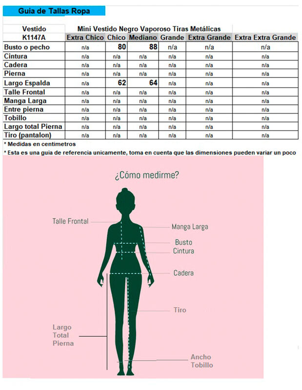 Mini Vestido  Vaporoso Tiras Met&aacute;licas Fiesta M... image number null