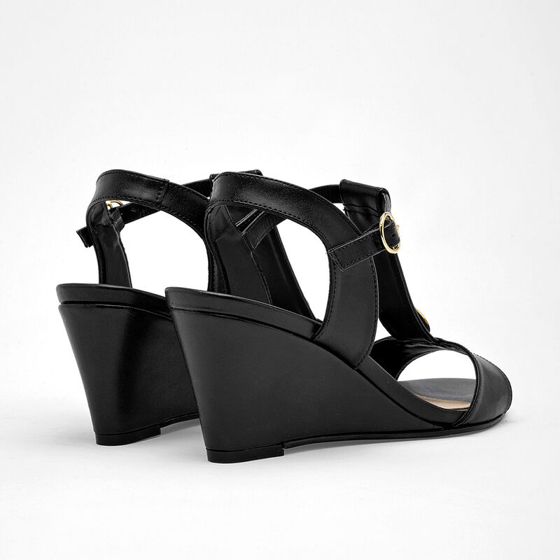 D'Cristian Sandalia para mujer negro image number null