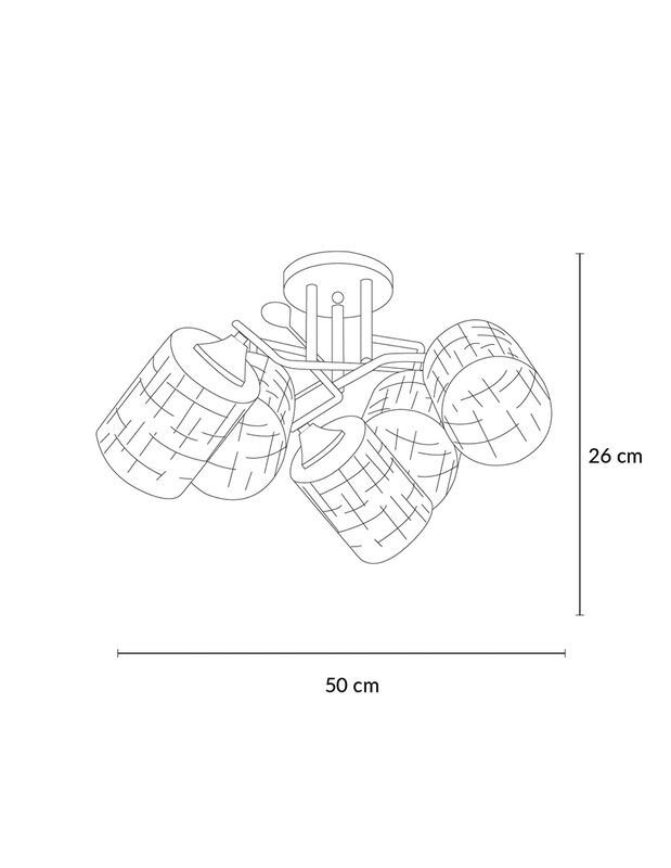 Lampara de Techo KASIN II 050  Mil Luces image number null