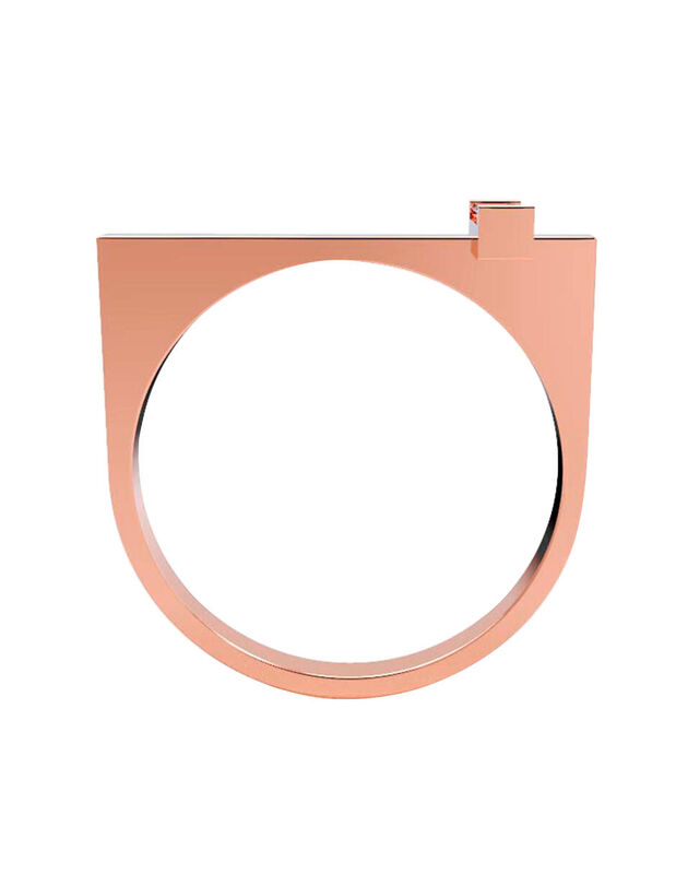 Anillo de Compromiso en Oro de 10K con Circonia... image number null