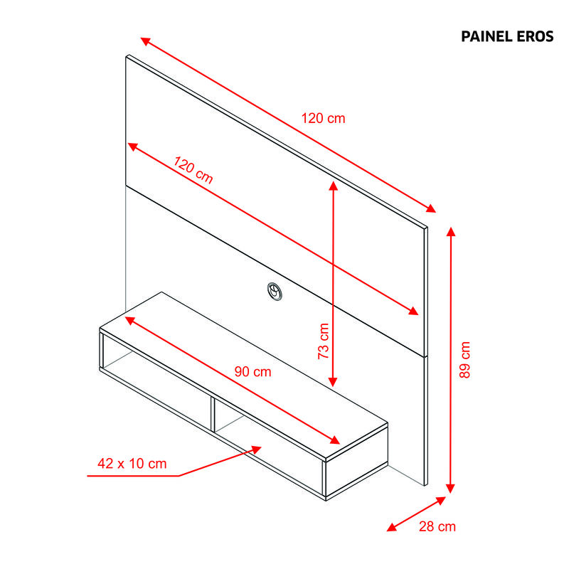 Mueble Para Tv De Hasta 49 Pulgadas Panel Flota... image number null
