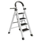 Escalera Plegable Multifuncional Tubular 4 Pelda&ntilde;os, (Blanco) Bluelander